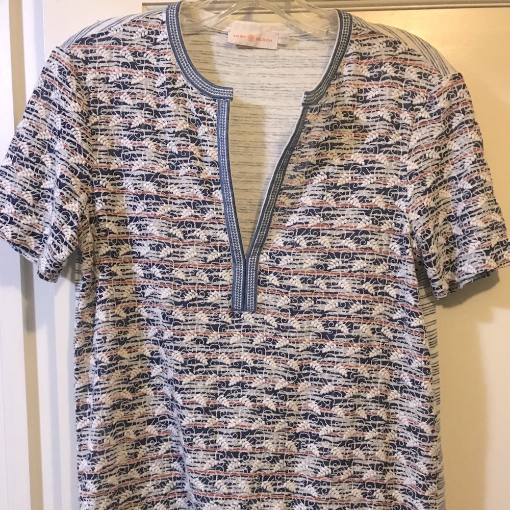 Tory Burch mixed fabric shirt